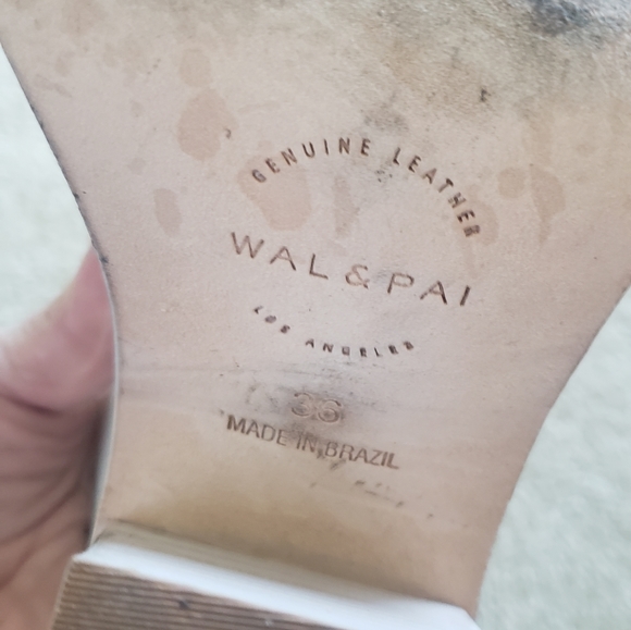 Wal and Pai Vista high heel white mule size 36 - Picture 6 of 6